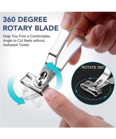DRMODE PROFI Footnail Pliers Set - Super Sharp Nail Scissors & Clippers for Thick Nails Ingrown Nails - Complete 6-Piece Manicure Kit - Buy Online on SooperMarket.com