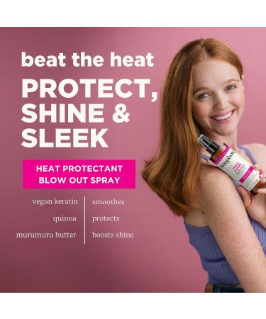 Soapbox Heat Protectant Spray - 8oz 3-in-1 Heat Protection Shine Boosting & Anti-Frizz - Vegan Silicone & Sulfate Free Color Safe Hair Care - Buy Online on SooperMarket.com