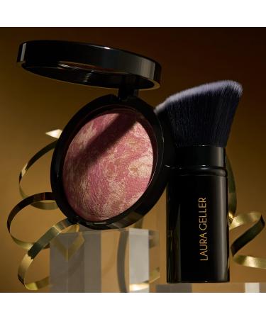 LAURA GELLER NEW YORK Baked Blush-n-Bronze 2-in-1 Bronzer Blush Apricot Bronze with Angled Kabuki Brush - Buy Online on SooperMarket.com