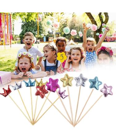30 Pcs Birthday Party Decoration Happy Birthday Cake Topper Baking Star S3U0 Cake Sign Insert Cake Decor - Buy Online on SooperMarket.com