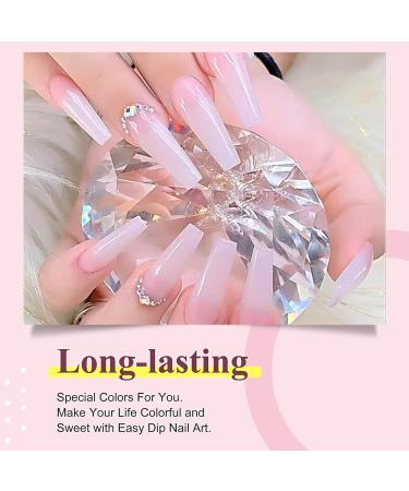 French Manicure Dipping Powder Set - Pink and White Colors - 28g/Box - No UV/LED Cure - Clear Natural Pink - 1oz - UKA - Buy Online on SooperMarket.com