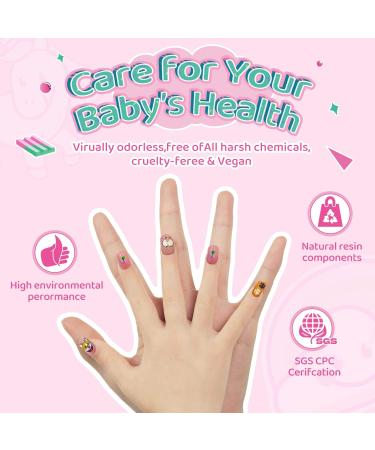 144Pcs Kids Press on Nails Set - No Fading, Quick Stick On, Cute Pre-Glued Fake Nails for Girls - Perfect Christmas Gift for Children, Stars Design - Buy Online on SooperMarket.com