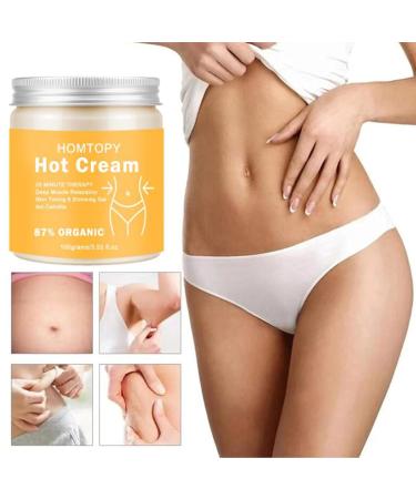 Hot Cream Cellulite & Fat Burner - Body Slimming Cream for Weight Loss & Belly Fat | Anti-Cellulite Body Wrap - 100g - Buy Online on SooperMarket.com