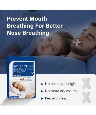 Sleep Mouth Tape - 60Pcs | Anti Snoring Strips for Nasal Breathing & Improved Sleep - Buy Online on SooperMarket.com