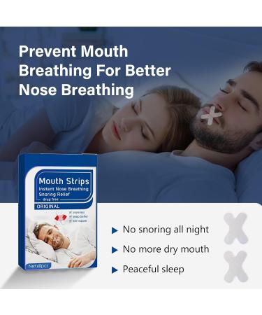 Sleeping Mouth Tape - Anti Snoring Strips for Improved Nasal Breathing & Better Nighttime Sleep - Buy Online on SooperMarket.com