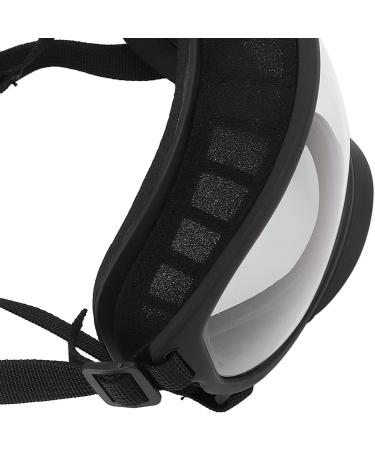 Socobeta Dog Goggles - Anti-UV Pet Sunglasses with Adjustable Strap | Black Frame, Transparent Lenses - Buy Online on SooperMarket.com