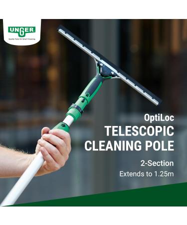 Unger EZ120UNGER OptiLoc Telescopic Window Cleaning Pole / Multi-Use Extension Pole- UNGER Window Cleaning Equipment Green - 1.25m 2 Section OptiLoc 1.25 m Pole - Buy Online on SooperMarket.com