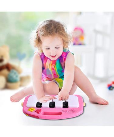 Hoopeum Baby Play Mat Toys for 0-3-6-12 Months Activity Jungle Gym Playmat Tummy Time Mat with Piano Newborn Infant Baby Boys Girls Musical Floor Play Kick & Play Mat for Christmas Toys Gift1 Pink - Buy Online on SooperMarket.com