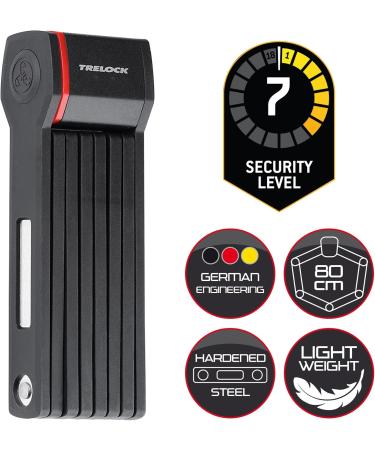 TRELOCK FS 280 TWO.GO Bicycle Folding Lock - 80 cm with X-MOVE Holder | Secure & Portable Locking Solution - International Shipping Available - Buy Online on SooperMarket.com
