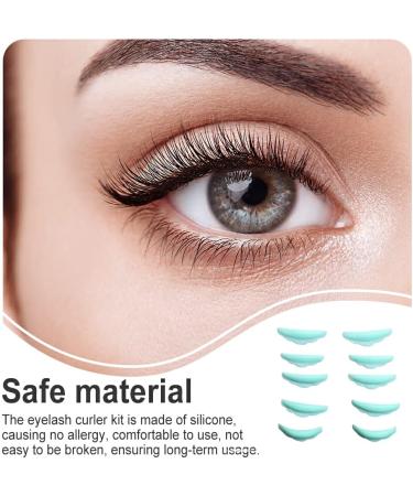 Dajidafu 5 Pairs Lash Curlers Lashes Lift Perming Eyelash Tool Domestic Eyelashes Kit Fashionable for Adults Beautifying Green - Buy Online on SooperMarket.com