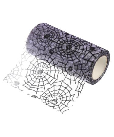 ABOOFAN 1 Roll Halloween Mesh Rolls American Decor Sewing Tulle Festival Wrap Ribbon Wedding Dress Bow Tie