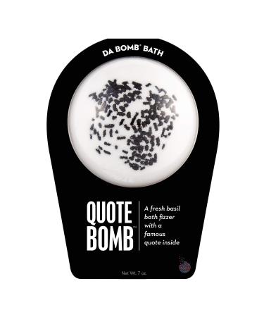 Da Bomb Quote Bath  White  Fresh Basil (612)   7 Ounce (Pack of 1)