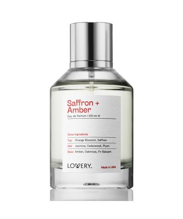 Saffron Amber Perfume for Women & Men Inspired by B.accarat Rouge 540 Long Lasting Womens Perfumes Clean Natural Fragrance EDP Spray 100ml Perfumes for Women Birthday Gifts for Mom Made in USA Clean Saffron Amber