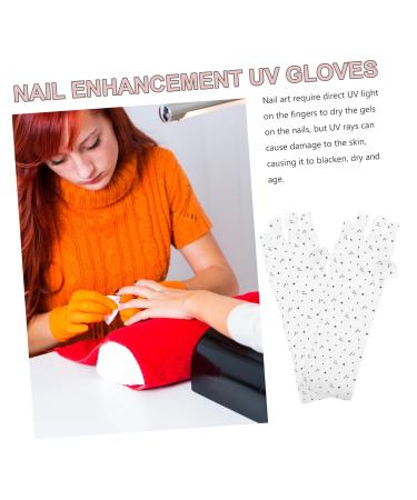 minkissy 6 Pairs Nail Gloves Protector Polyester White - Buy Online on SooperMarket.com