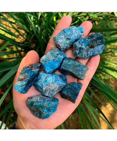 50g/Bag Natural Crystal Blue Apatite Rough Stone Raw Gemstone Mineral Specimen Irregular Crystal Stone Blue Apatite 50g(2-4pc) Blue Apatite 50g(2-4pc) - Buy Online on SooperMarket.com