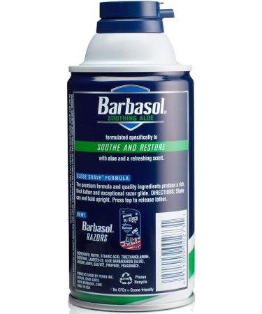 Barbasol Soothing Aloe Shave Cream - 10 oz, Pack of 2 - Buy Online on SooperMarket.com