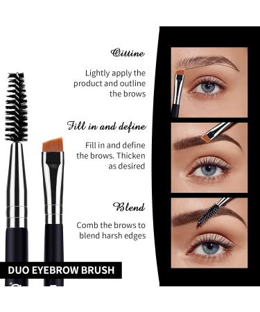MSQ Eyebrow Brush & Eyelash Separator Set | Professional 3-Piece Eye Makeup Tools for Perfect Brows & Lashes - International Shipping Available - Buy Online on SooperMarket.com