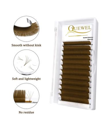 QUEWEL Easy Fan Brown Volume Lash Extensions 0.07 D 9-16mm | Self Fanning 2D-10D Volume Eyelash Extensions - Buy Online on SooperMarket.com