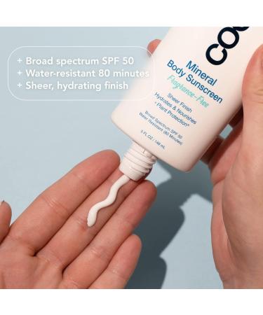 COOLA Organic Mineral Sunscreen SPF 50 Body Lotion - 5 Fl Oz | Dermatologist Tested, Vegan, Gluten Free, Fragrance Free - Daily Protection - Buy Online on SooperMarket.com