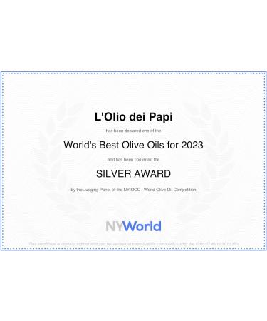L'Olio dei Papi 100% Italian Extra Virgin Olive Oil 0.25 LT - Cold Extracted from Centuries-old Olive Groves | Gift Box Included - Buy Online on SooperMarket.com