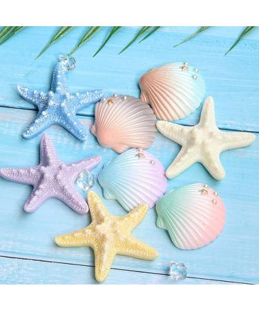 12pcs Sea Creatures Sea Shells Star Conch Cake Topper for Birthday Party, Baby Shower, Wedding Decor - Buy Online on SooperMarket.com