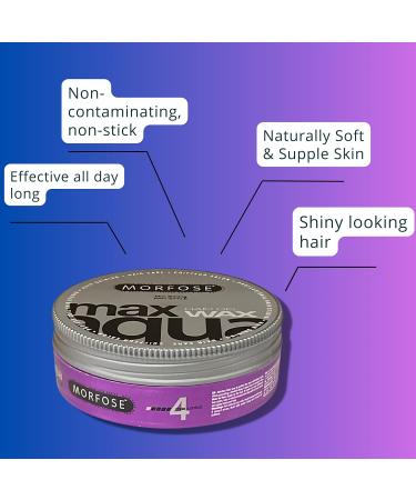 Buy Morfose Hair Gel Wax Max Aqua 175ml - Strong Hold Long Lasting Shine | International Shipping Available - Buy Online on SooperMarket.com