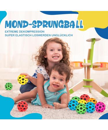 Buy Aihaoyu 6-Piece Astro Jump Ball Set - High Bouncing Mini Colored Rubber Balls for Indoor & Outdoor Fun - Buy Online on SooperMarket.com