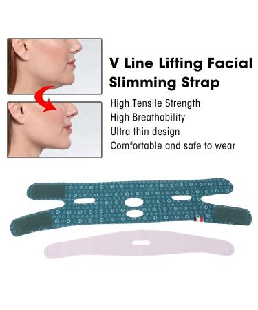 Face Lifting Strap - Reusable V Line Lifting Tape for Double Chin Reduction - Soft Breathable Slimming Strap for Women - Buy Online on SooperMarket.com