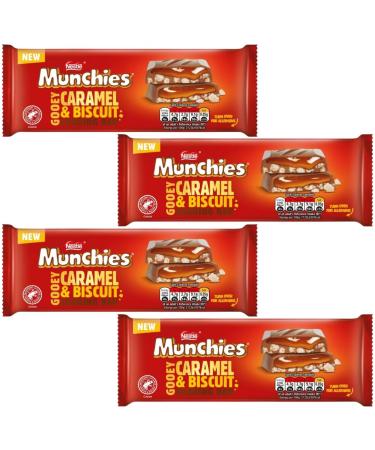 Caramel Chocolate Biscuit Bundle with Munchies Caramel And Biscuit Chocolate Sharing Bar 87g (4 Packs)