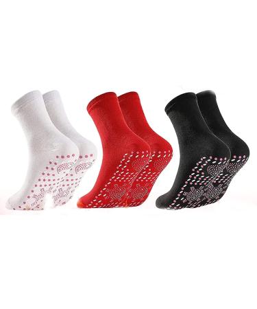 Yuyuando 3 pairs slimming health socks Afiz Tourmaline slimming health sock Veinesheal Thermotherapeutic sock Afiz Tourmaline Slimming Health Sock Afiz Socks Lose Losing weight 6 months D