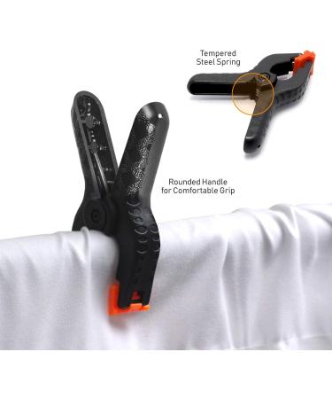 LimoStudio 6 PCS Photo Spring Clips for Studio Backdrop Clamp - 3.75 inch Muslin Spring Clamp Clip for Fabric, Paper, Canvas - AGG1242 (6 Pack) - Buy Online on SooperMarket.com