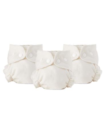 Esembly Cloth Diaper Inner, Trim-Fitting, Certified Organic Cotton, Reusable and Absorbent Leak-Proof Diapers with Snap Closure for Eco-Friendly Diapering, 3-Pack Size 1 (7-17lbs) Inners - 3 Pack Size 1 (Pack of 3)