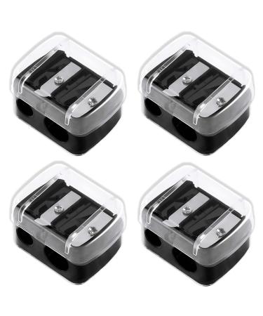 4 Pcs Eyeliner Sharpener Lip Liner Sharpener 2 Holes Dual Eye Pencil Sharpener Eyebrow Pencil Sharpener for Eyebrow Pencil Eye Pencil Eye Liner Lip Line Brow Pencil