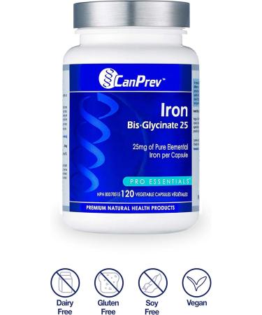 CanPrev Iron Bis-Glycinate 25 | 120 VegCaps - Buy Online on SooperMarket.com