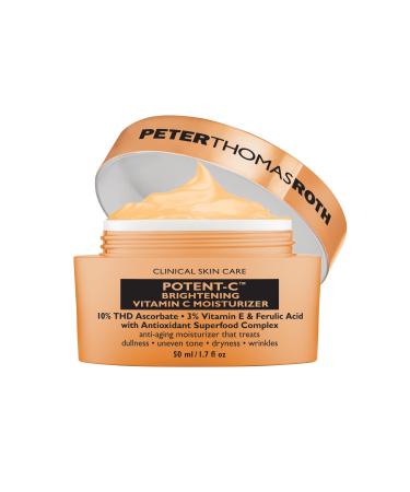 Peter Thomas Roth | Potent-C Brightening Vitamin C Moisturizer For Dullness Uneven Skin Tone Dark Spots and Wrinkles Antioxidant Moisturizer 1.7 Fl Oz (Pack of 1)