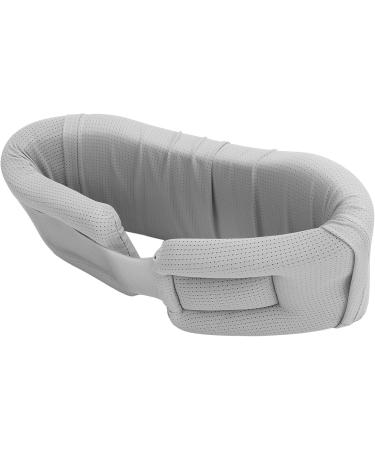 Jauarta Light Gray Neck Support - Size M | Breathable Sponge & Polyamide Fiber | Chin Curve Design for Comfortable Sitting Relief - Buy Online on SooperMarket.com