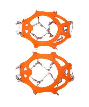 2pcsset 12 Tooth Mountaineering Crampons Wearproof Anti Skid Snow Shoes Accessory M Size: Suitable for 32 40 EU Size M Size: Suitable for 32 40 EU Size