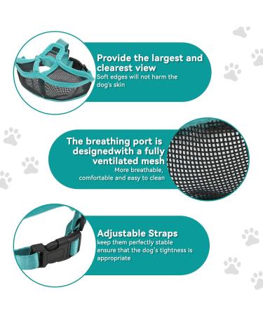 Adjustable Mesh Muzzle for Short Snout Dogs - Breathable Anti-Bite Solution for French Bulldogs - Buy Online on SooperMarket.com