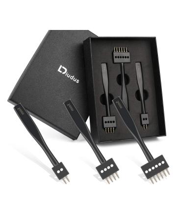 DIUDUS 2/4/6 Prong Punch, Black Leather Prong Punch Tool, 5mm Lacing Stitching Punch, Round Hole Prong Lacing Stitching Punch for Leather Craft 2/4/6 Prong Black-2