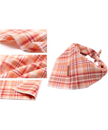 Lionet Paws Dog Bandana - Triangular Headscarf for Small Medium & Large Dogs - Orange Size L (Pack of 1) - International Shipping Available - Buy Online on SooperMarket.com