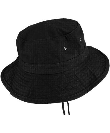XXL Oversize 100% Cotton Outdoor Boonie Hat - Black | Trendy Apparel Shop - Buy Online on SooperMarket.com