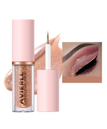 10 Colors Liquid Glitter Eyeshadow Long Lasting Quick-Drying Shimmer Eyeshadow High-Impact Multi-Dimensional Eye Looks Diamond Eyeliner Waterproof Sparkling Gel Eyeshadow Eye Makeup(07#) 07 Twilight Quicksand