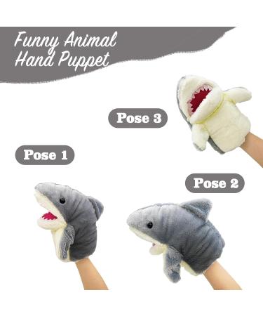 Lilizzhoumax Shark Hand Puppet Plush Toy - Interactive Role-Playing & Early Education Toy for Kids - Buy Online on SooperMarket.com