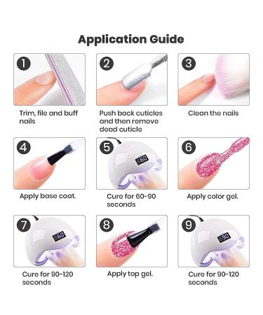 RARJSM Pink Gel Nail Polish - 7.5ml Reflective Glitter Neon Shimmer | Summer Candy Collection - Buy Online on SooperMarket.com
