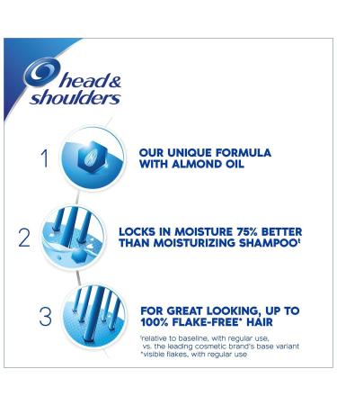 Head & Shoulders Dry Scalp Care 2-in-1 Dandruff Shampoo + Conditioner with Almond Oil - 8.45 oz | International Shipping Available - Buy Online on SooperMarket.com