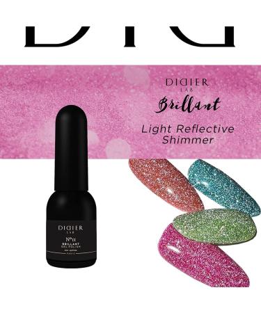 Didier Lab - Premium UV Gel Nail Polish - Brillant No. 11 - Gel Nail Varnish - Nail Art - Long-Lasting High Gloss Wear - Pink Gel Nail Polish - Gel Nails - Glitter Gel Nail Polish - Rich Pigment - Buy Online on SooperMarket.com