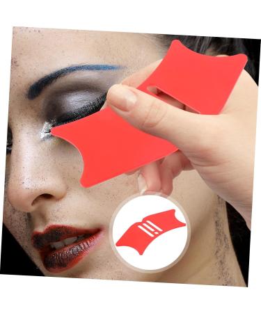 Baluue Eyeliner Eyelash Shield Eyelash Applicator Tool Women Eyeliner Stencils Red 10.3x3.8cm Red - Buy Online on SooperMarket.com