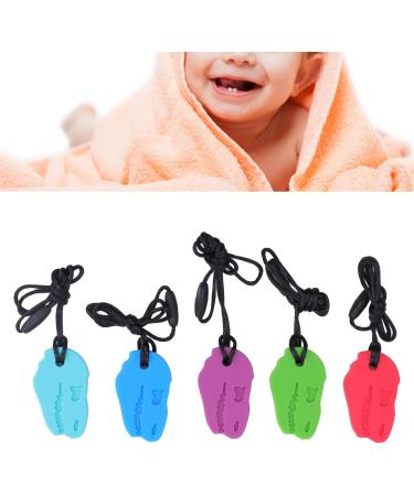 Viagasafamido Silicone Tyrannosaurus Rex Bite Ring - 5 Pieces Sensory Chewing Pendant for Grinding Relief - Ideal for Kids - Buy Online on SooperMarket.com