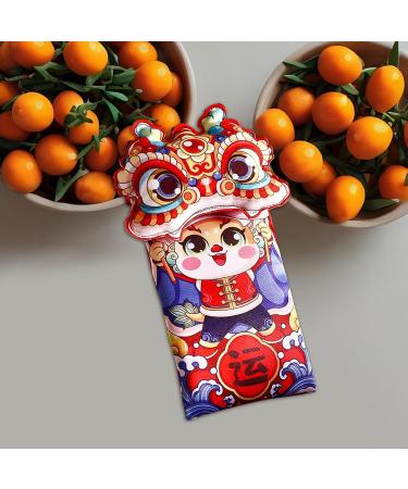 Harilla Hong Bao Red Packets Gift Packets Hongbao Lucky Money Chinese Lunar New Year Red Envelopes for Spring Festival Graduation Open Eyes 13x22cm - Buy Online on SooperMarket.com