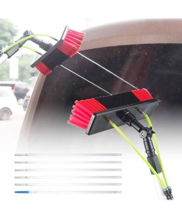Telescopic Water Fed Pole for Cleaning Conservatory Roofs Photovoltaic Panels and Windows Suitable for Cleaners 35cm Brush Head 10M/33FT